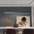 Thala Modern Linear Metal LED Pendant Light Black/Brown