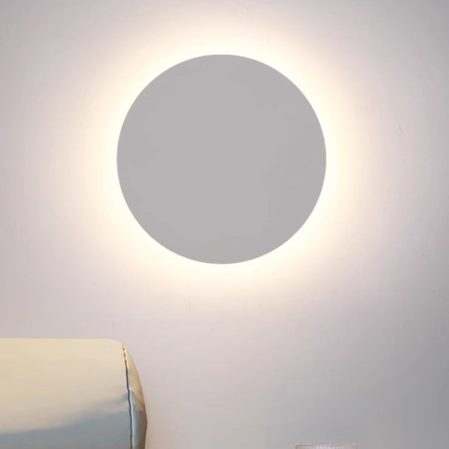 Klyne Minimalist Round/Square Outdoor Wall Lamp LED, Black/White