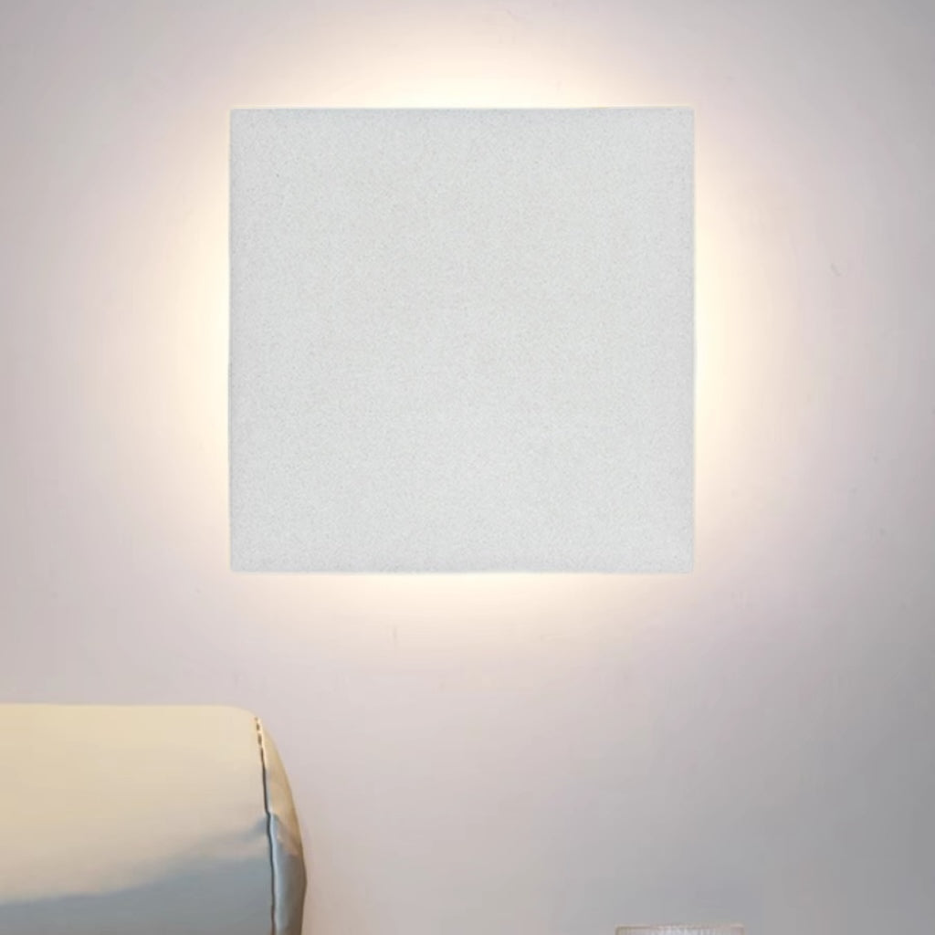 Klyne Minimalist Round/Square Outdoor Wall Lamp LED, Black/White