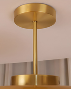 Memoria Ceiling Light – Brass Mount with Frosted Glass Elegance