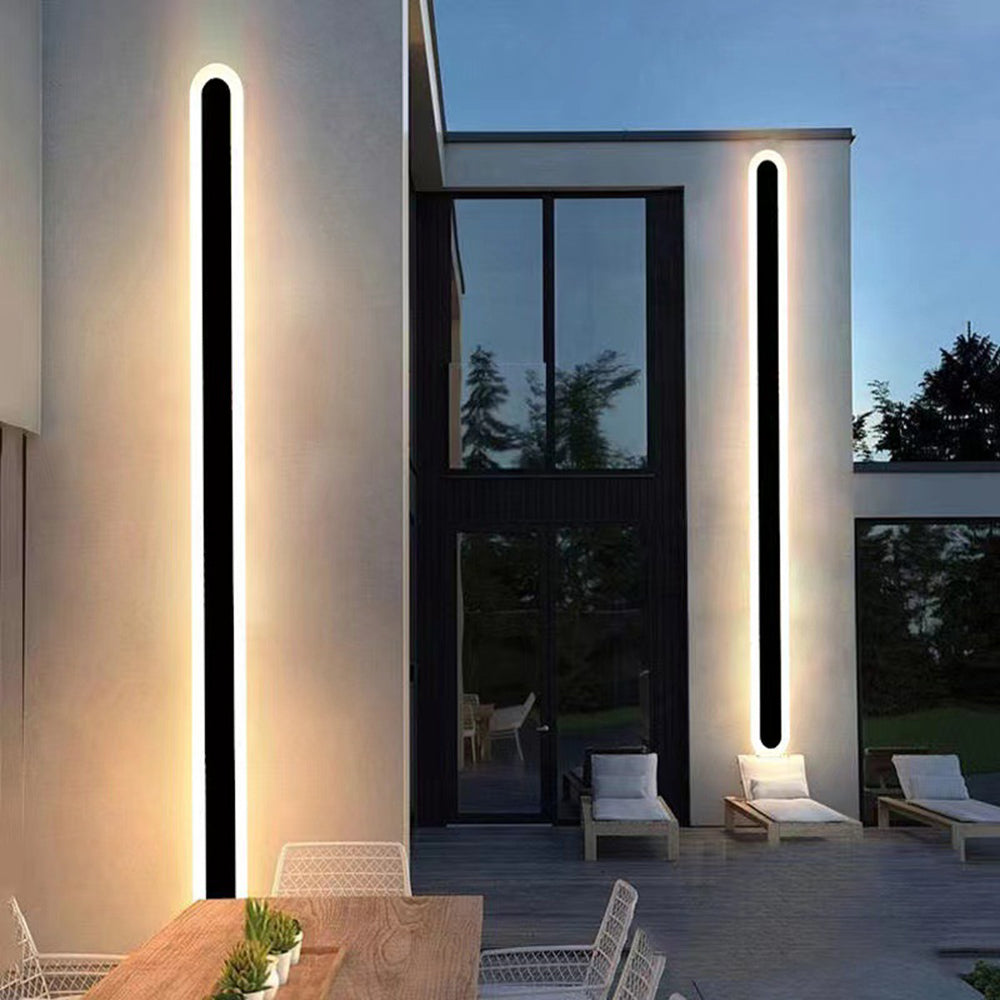 LumaLine Oval Wall Sconce – Sleek Outdoor & Indoor Lighting