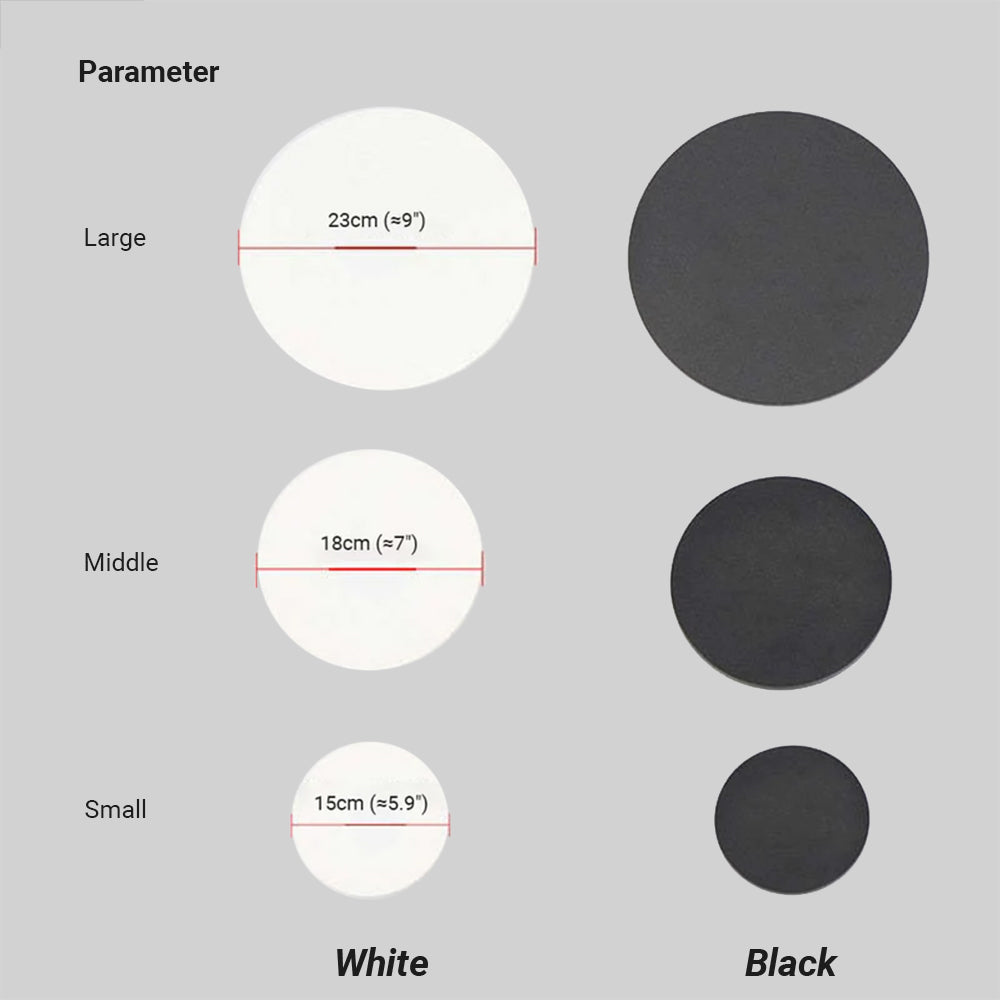 Klyne Minimalist Round/Square Outdoor Wall Lamp LED, Black/White